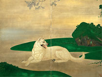 中村岳陵《白狗》1929年 