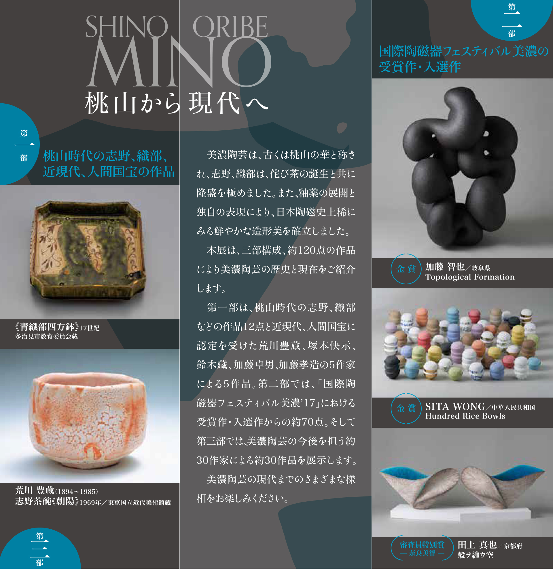 国際陶磁器フェスティバル美濃 桃山から現代へ 志野、織部 伝統の継承展