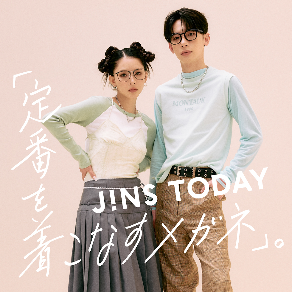 《JINS》【新作】定番を着こなすメガネ
TODAY Rim Metal発売！